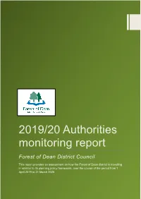 2019/20 Authorities Monitoring Report
