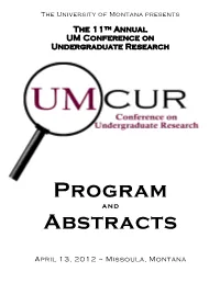 Program Abstracts