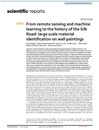 From Remote Sensing and Machine Learning to the History of the Silk