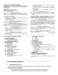 Full Prescribing Information 1 Indications and Usage Zostavax