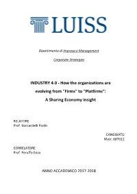 INDUSTRY 4.0 -‐ How the Organizations Are Evolving From