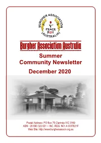 Summer 2020 Web Newsletter