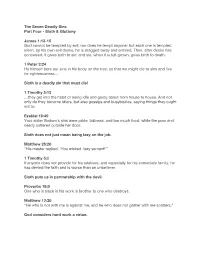 The Seven Deadly Sins Part Four - Sloth & Gluttony
