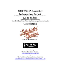 2008 WCHA Assembly Information Packet Celebrating