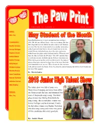 Paw Print Volume 13 Issue 9
