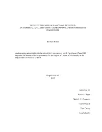 The Effectiveness of Sanctions Revisited: an Empirical Analysis Using a Bargaining and Enforcement Framework