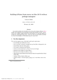 Building Gplates from Source on Mac OS X Without Package Managers