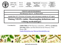Making Nwfps Visible: Disentangling Definitions and Refining Methodologies
