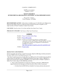 Mount Umunhum Environmental Restoration and Public Access Implementation
