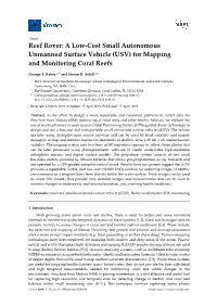 Reef Rover: a Low-Cost Small Autonomous Unmanned Surface Vehicle (USV) for Mapping and Monitoring Coral Reefs