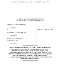 Amicus Brief Explains, States Have a “Valid Interest in Protecting ‘The Integrity and Reliability of the Electoral Process,’”