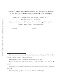 Anomalous Diffuse Interstellar Bands in the Spectrum of Herschel 36. II