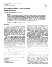 Nano Computing Revolution and Future Prospects
