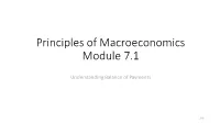 Principles of Macroeconomics Module 7.1
