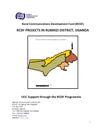 Rcdf Projects in Rubirizi District, Uganda