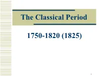 The Classical Period