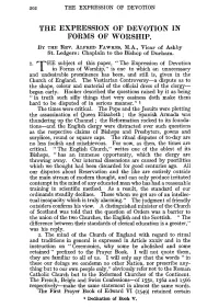 The Expression of Devotion in Forms of Worship