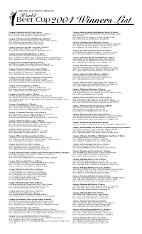 2004 Winners List