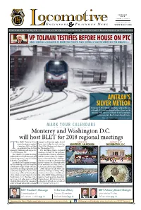 Amtrak's Silver Meteor Vp Tolman Testifies Before House On