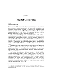 Chapter 1 Fractal Geometries