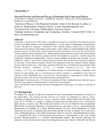 CHAPTER 17 Internal Pressure and Internal Energy of Saturated and Compressed Phases Ainstitute of Physics of the Dagestan Scient
