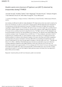 Double Warm-Core Structure of Typhoon Lan (2017) Observed by Dropsondes During T-PARCII