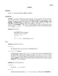 Is a Package for Displaying Molecular Density DESCRIPTION MOLDEN Is