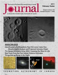 JRASC February 2011, Low Resolution (PDF)