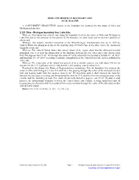 OHIO and MICHIGAN BOUNDARY LINE S.C.R. 15 of 1945 A