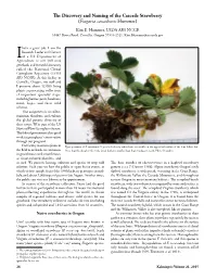 The Discovery and Naming of the Cascade Strawberry (Fragaria