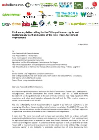WCS and Other Ngos Statement Regarding the EU