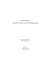 Barr Overcast – “Just Before Dawn: the Importance of Isaiah 8:16-23 for Understanding Isaiah 9