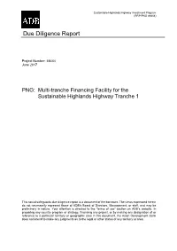 Due Diligence Report for Tranche 1