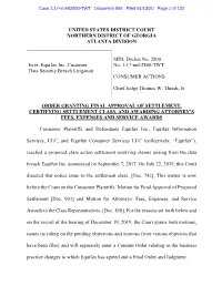 Case 1:17-Md-02800-TWT Document 956 Filed 01/13/20 Page 1 of 122