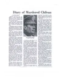 Diary of Murdered Chilean