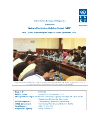 National Institution Building Project (NIBP)