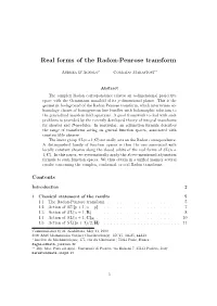 Real Forms of the Radon-Penrose Transform