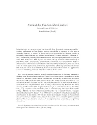 Submodular Function Maximization Andreas Krause (ETH Zurich) Daniel Golovin (Google)