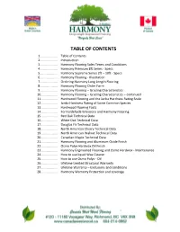 Table of Contents 1