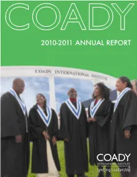 2010-2011 ANNUAL REPORT Message from the Chair of the Advisory Board