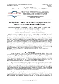 A Comparative Study of Different Scanning Applications and Flutter Plugins for the Application Designing