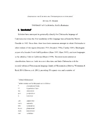 Assessing the Chitimacha-Totozoquean Hypothesis1