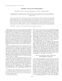 Fossils and Plant Phylogeny1