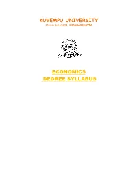 Kuvempu University Economics Degree Syllabus