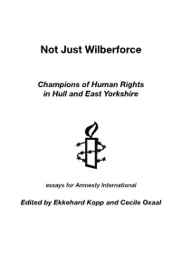 Not Just Wilberforce