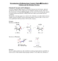 Reducing Sugars in Wine