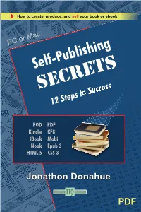 Self-Publishing Secrets 2 Self-Publishing Secrets