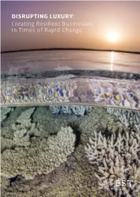 DISRUPTING LUXURY: Creating Resilient Businesses in Times of Rapid Change BSR 03 ABOUT THIS REPORT