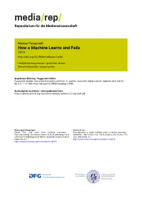How a Machine Learns and Fails 2019