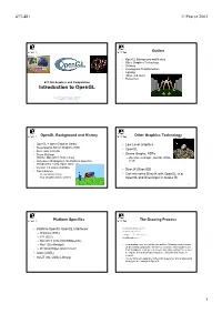Introduction to Opengl